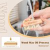 PySona 2 Pieces Natural Wooden bristle nail brushes for Cleaning Fingernail and Toenail non-slip two-sided Grip Hand foot Nail Brush Set Manicure Pedicure Scrubber Supply Men Women Girls
