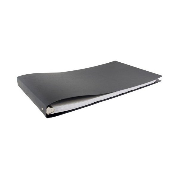 11x17 1" Round Ring, Black Poly Binder