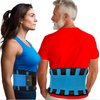 RiptGear Back Brace for Lower Back Pain Relief - Breathable Back Brace for Men and Women - Ideal for Lifting, Work, Sciatica, Herniated Disc, and Lumbar Support - Blue, XXL (Waist: 40"-43")