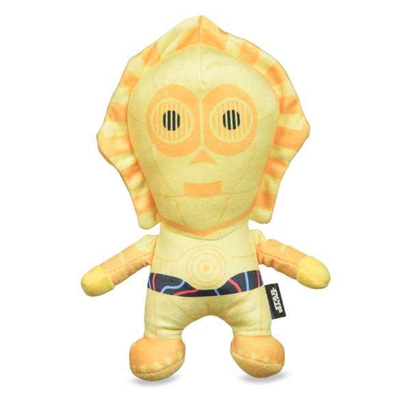 Star Wars 9" C-3PO Plush Squeaker Toy | 9” C-3PO Plush Squeaker Pet Toy | Star Wars Toy for Dogs Mandalorian C-3PO Stuffed Animal 6 inch | Dog Chew Toy, Squeaky Dog Toy (FF19164)