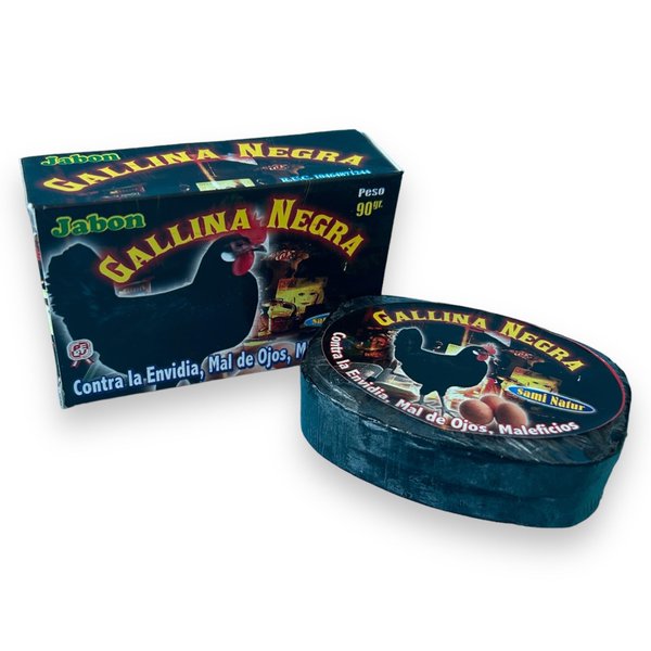 Jabon Gallina Negra (pollo negro) Contra envidia, Aleja Hechizo y Mal de ojo - Protection Against Evil Eye and Witchcraft - Bar soap 1 unit