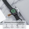NEWDERY Charger for Apple Watch Portable iWatch USB Wireless Charger, Travel Cordless Charger with Light Weight Magnetic Quick Charge for Apple Watch Ultra Series 8 7 6 5 4 3 2 1 SE, White