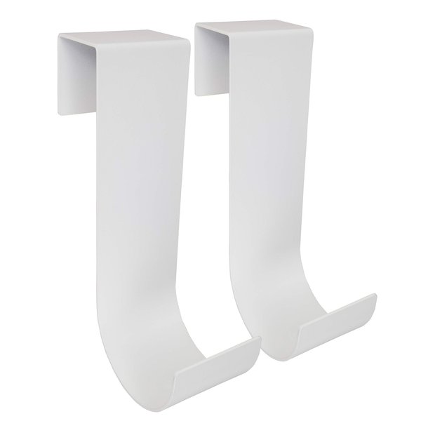 MIDE Products Aluminum Slip-on Fence Hooks, 2-10-WHITE, Pair