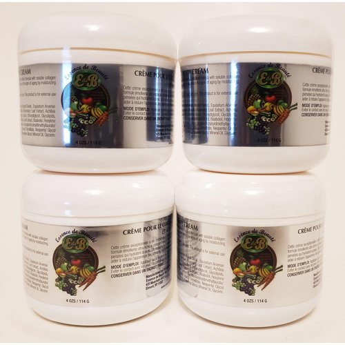 Essence de Beaute Face and Body Vitamin E Collagen Cream 4oz [4pack
