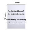 Toperd 50 Pack Shiny Blank Folded Cardstock Shiny Greeting Cards for DIY Cards (Shiny White, 5x7)