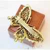 AKOAK Amazing Fashion Butterfly Hairpin Blue Crystal Headwear Barrette Hair Clip Headwear Accessories Jewelry (Bronze)