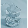 Retainer Case, Retainer Cleaner Case, Unique Denture Bath with Drain Tray, Suitable for Dentures, Denture Bridges, Partial Dentures, Traditional Braces, Etc. (Blue)