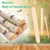 JANYUN 150 Pcs Assorted Style Eyebrow Wax Sticks Waxing Applicator Wooden Wax Spatulas Kit for Face and Small Hair Removal Sticks