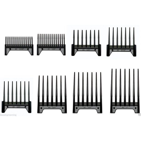 Oster 8 Piece Universal Clipper Guide Attachment Combs Set Fast Feed 76926-800