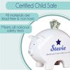 Personalized Teepee Aqua Mint Piggy Bank