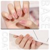GAOY Gel Base Coat for Gel Nail Polish, 16ml No Wipe Clear Foundation for Long Lasting UV Gel Nail Art DIY at Home
