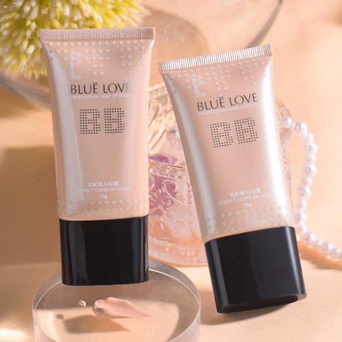 BLUE LOVE BB Cream Tinted Moisturizer Liquid Foundation, Lightweight Concealer Foundation Makeup, Light Coverage Foundation Cream, Skin Tinted Base Skincare Makeup, 2.13 Fl Oz (Natural Color)