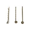MAHAVIMOKSA 55mm Bobby Pins Hair Clips with Glue On Flat Pads for DIY Craft (Antique Bronze-100pcs)