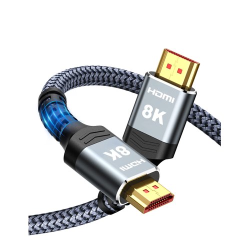 Highwings 8K@60 Long HDMI Cable 15FT, 48Gbps 2.1 High Speed Gaming HDMI Cord 4K120 144Hz RTX 3090 eARC HDCP 2.2&2.3 Compatible for PS5, SoundBar, AVR, UHD TV