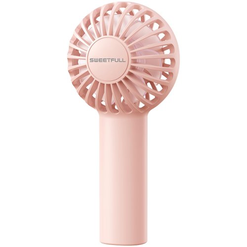 SWEETFULL Mini Portable Fan Powerful Handheld Fan Rechargeable,3 Speeds Personal Small Hand Fan for Travel Makeup Eyelash Fan for Stylish Kids Girls Women USB Cute Design
