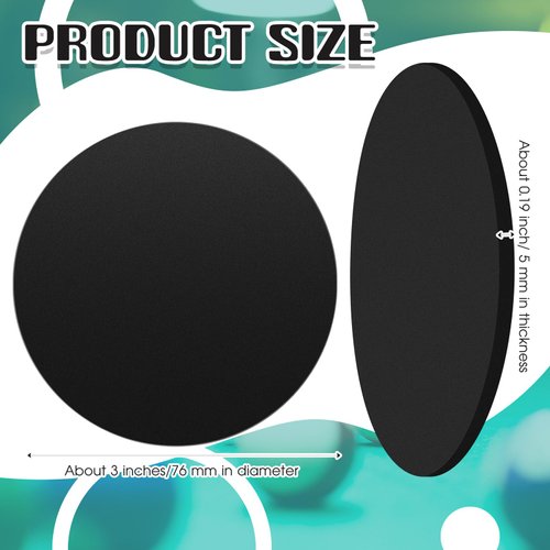 Haull 50 Pcs Billiard Pool Table Leg Shims 3" Diameter Rubber Pool Table Leveler Pool Table Shims Pool Table Foot Pads