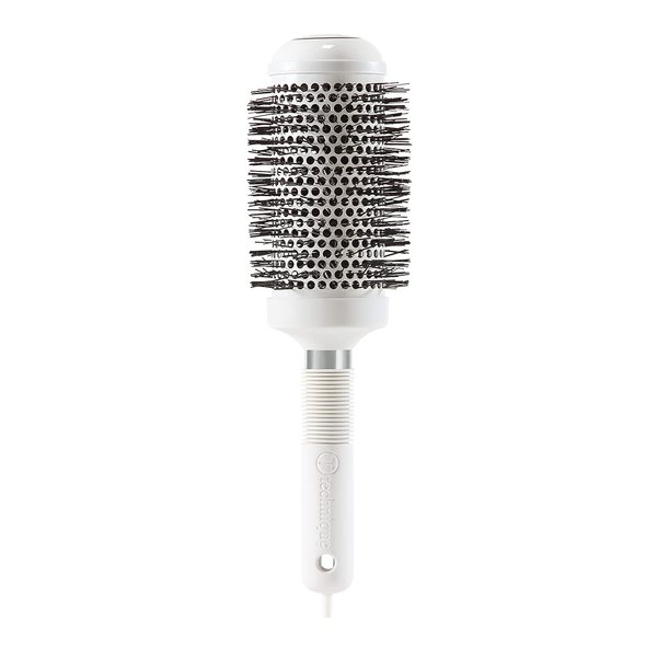 Cricket Technique Silk 2” Thermal Seamless Barrel Hair Brush Ceramic Tourmaline Ionic Bristle Anti-Static Hairbrush for Blow Drying, Curling and Styling for All Hair Types white