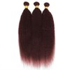 Auburn Bundles Human Hair Color 33 Bundles Human Hair Reddish Brown Yaki Straight Bundles Copper Red Human Hair Bundles Double Weft Silky and Soft for Black Women 18 18 18 Inch
