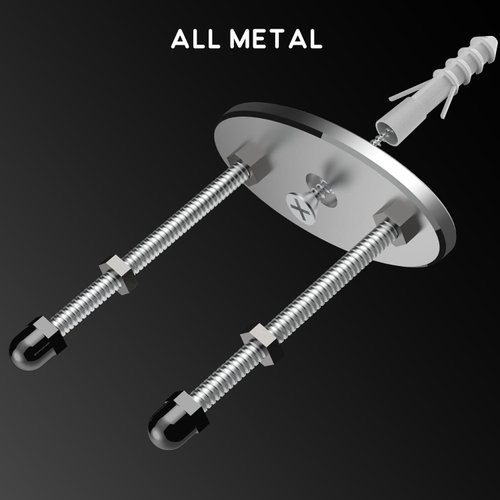 Skateboard Wall Mount 6 Packs - All Metal Skateboard Hanger for Skateboard Deck Display, Sturdy and Easy Installation