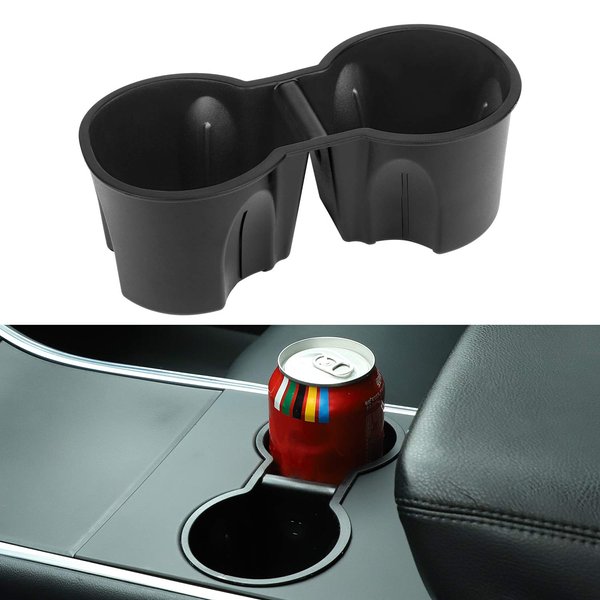 Motrobe Tesla Model Y Tesla Model 3 Center Console Cup Holder Inserts 2016-2020 Model 3 Model Y NOT FIT 2021 Model 3