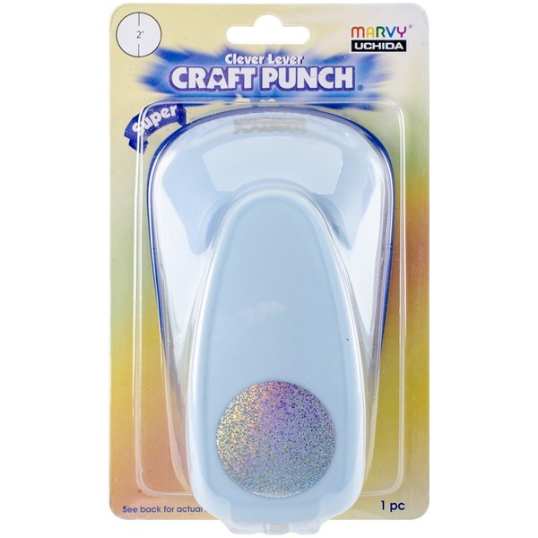 Uchida Of America Uchida LV-SJCP40 Clever Lever Super Jumbo Craft Punch, 2-Inch Circle