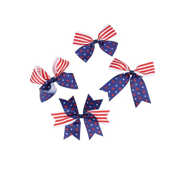 Baby Flag Hairclips Ribbon Hairgrip Kids Hairpin Hair Clips Alligator Pins JHN06 (Set P)