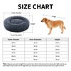 CEVICOLZE Small Cat Bed for Indoor Cats, Self-Warming Donut Kitty Bed for Small Cats Keeping Warm, Washable Pet Bed with Anti Slip Base, 20‘’ Darkgrey
