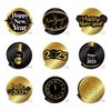 Kristin Paradise 30Ct Happy New Years Eve Hanging Swirl Decorations, 2025 NYE Glitter Gold Black Decor, NY Theme Party Supplies Pack, Eve-Nye Party Favors for Adult, Foil Home Decorating Kit