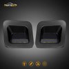 Partsam Full Led License Plate Lights Lamp Assembly Smoke Black Housing Compatible with Dodge Ram 1500 2500 3500 2003-2018 Pickup Truck Rear Step Bumper Replacement, Pack of 2