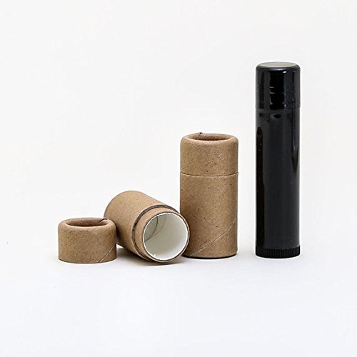 1/5 OZ Kraft Paperboard Lip Balm/Salve/Cosmetic/Lotion Tubes (25)