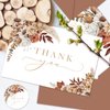 AnyDesign Boho Floral Thank You Cards Bulk 24 Pack Flowers Note Cards with Envelopes Stickers Boho Style Blank Cards for Bridal Shower Baby Shower Wedding Supplies, 4 x 6 Inch