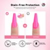 SAVILAND Liquid Latex for Nails, 20ML Latex Nail Polish Barrier Peel Off with Tweezer, Cuticle Guard Skin Barrier Nail Protector Pink White Nail Tape for Nail Art Tools Manicure Set for Salon Home
