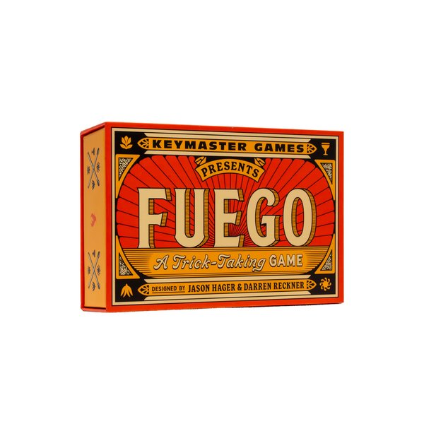 Keymaster Games Fuego | Trick-Taking Card Game for 2 Players, 3 Players, or Head-to-Head in Teams of Two | Simple to Learn, Quick to Play | Fun for Game Night, Date Night, or Travel
