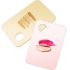 3PCS Acrylic Cosmetic Palette with 3PCS Spatula Tool, Makeup and Drawing Mixing Palette for Liquid Foundation Eye Shadow Oil Paints