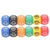 VBESTLIFE 12Pcs Finger Guessing Game Dice, 6 Sided 6 Colors 20mm Rock Paper Scissors Game Dice for Adults Kids Family Party