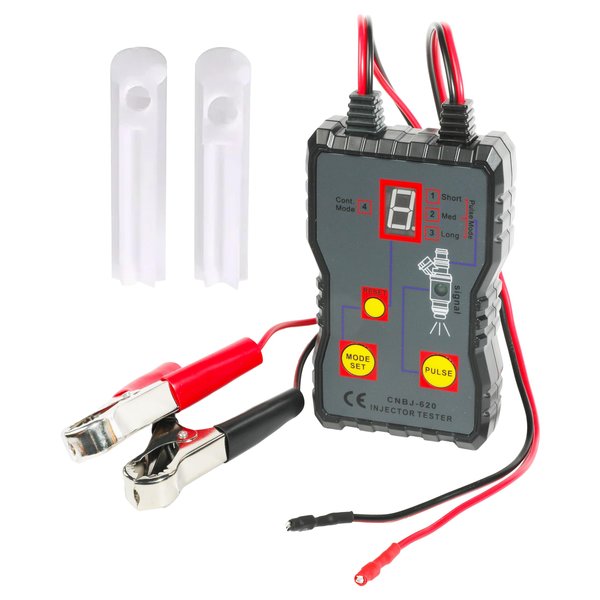 RACOONA Fuel Injector Cleaner Kit,Fuel Injector Tester and Cleaner Kit with 4 Adapters,Car Accessories Fuel Injector Tester 8 Pulse Injector Tester Diy Cleaning Tools,Fit Most Car Motorcycle Injectors