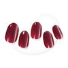 Dashing Diva Glaze Nail Strips - Red Dahlia | Works with Any LED Nail Lamp | Long Lasting, Chip Resistant, Semicured Gel Nail Strips | Contains 34 Salon Quality Nail Wraps, 2 Prep Pad, 1 Nail File