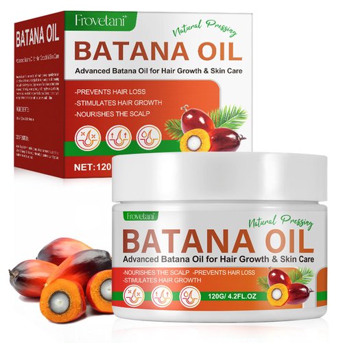 Batana Oil for Hair Growth, 100% Natural, Pure, Unrefined and Organic Raw Batana Oil Prevent Hair Loss, Hair Oil Repair Splitting, Drying and Injuring Hair, for Thicker Fuller Healthier Hair