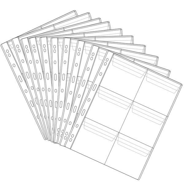 6 Pocket Coin Pages, 10 Sheets Plastic Coin Holders Stamp Collector Supplies for Coin Stamp Currency Collection
