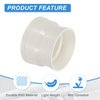 PATIKIL 7" to 6" Duct Reducer, PVC Pipe Increaser Adapter Ducting Airflow Tube Pipe Fitting for DWV (Drain, Waste and Vent) Ventilation Ducting, White