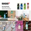 Sigg - Kids Water Bottle - KBT Glow Dinosaurs - With Glow Top - Leakproof - Lightweight - BPA Free - 100% Recycled Aluminum - Black - 14 Oz