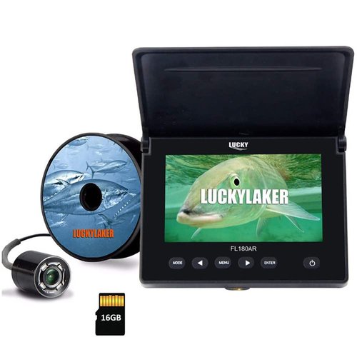 LUCKY Underwater Fishing Camera DVR Underwater Fish Finder Infrared LED Portable Fishing Video Camera LCD Monitor for Kayak Boat Sea Fishing