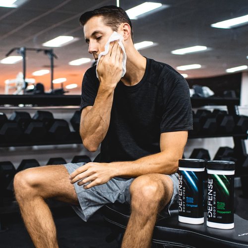 Defense Soap Body Wipes 40 Count (Pack of 2) with All Natural Tea Tree Oil | Post Workout, Sport, Wrestling, Camping, Shower Wipes for Men and Women