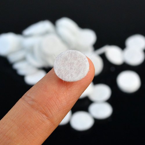 300pcs Microdermabrasion Cotton Filters Replacement Microdermabrasion Filters Facial Vacuum Filters Accesories Sponge Filter for Comedo Suction Microdermabrasion, White
