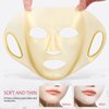 DOITOOL Reusable Silicone Facial Mask Cover, 3Pack Silicone Facial Mask Sheet, Anti-Wrinkle Silicone Face Mask Holder for Sheet Masks, Prevent Evaporation, Beauty Face Tool