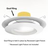10 Pack Gloss White Goof Trim Ring for 6" Inch Recessed Lighting Trims Can Lighting Down Light, Outer Diameter 8 Inches, Inner Diameter 5.8 Inches