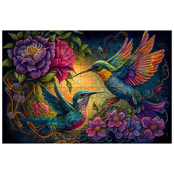 WOODBESTS 1000 Piece Puzzle for Adults, Hummingbird Puzzle, Challenging Puzzles for Adults and Teens, Family Game Birthday Gifts