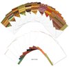 The Best Card Company - 10 Assorted Blank Note Cards with Envelopes Bulk Boxed Set (4 x 5.12Inch) - Fabric Patterns Prints Variety Pack - African Motifs AMQ6116OCB-B1x10