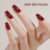 Red Gel Nail Polish Colors, Bright Red Gel Polish, Regular Gel Nail Polish, Nail Polish Red for Women Summer, Nail Polish Gel for Nails, Nail Polish Air Quick Dry, 14ML
