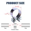 BATONECO 3" Exhaust Clamp, Butt Joint Narrow Band Muffler Seal Clamp Stainless Steel(2 PCS, 3 Inch)